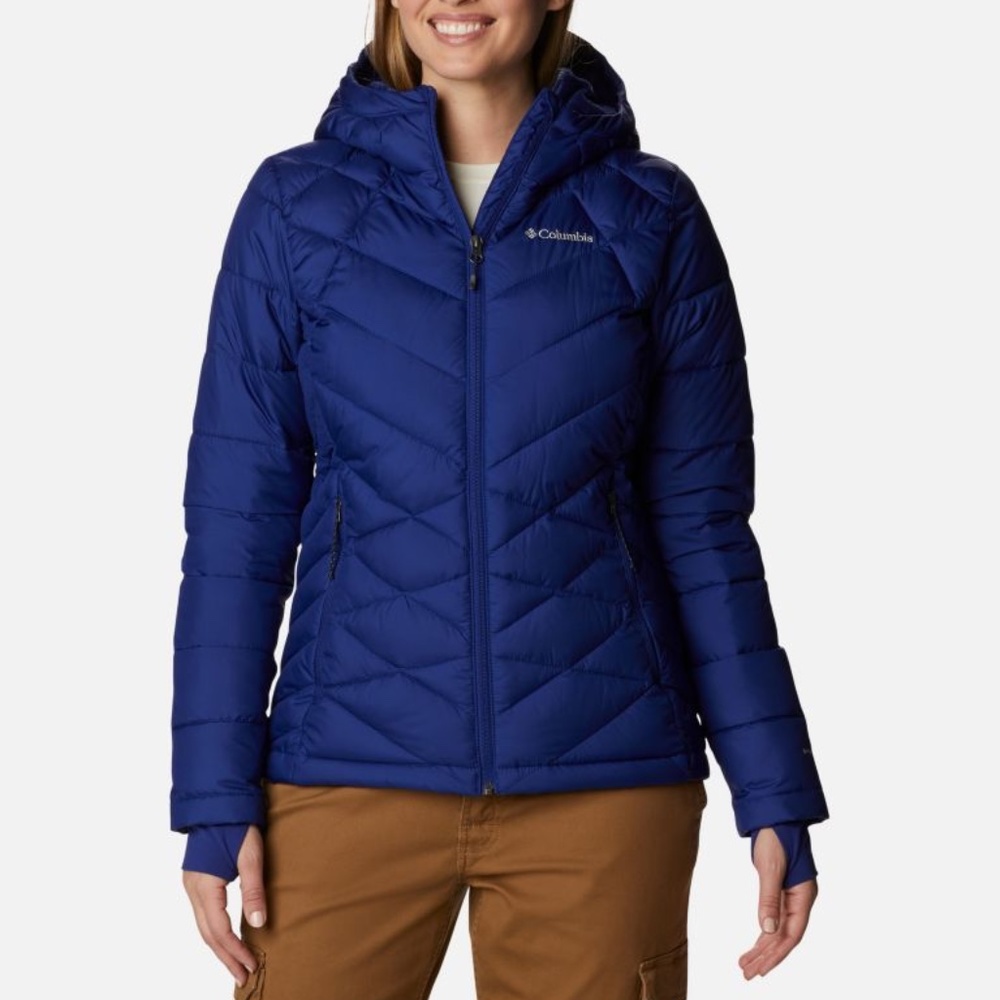 Women’s Columbia Heavenly Hooded Jacket Blue Size M Medium